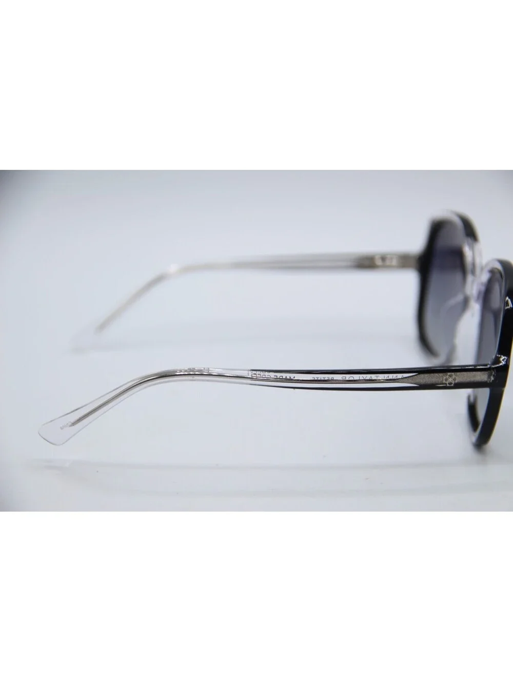 Ann Taylor Petite 287287 Clear Black Polarized Authentic Sunglasses 50-12
